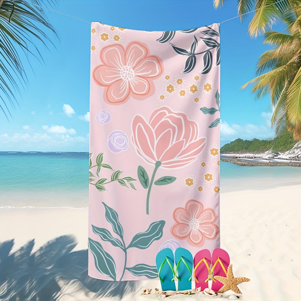 Pink Flower Printed Microfiber Beach Towel, Photography Picnic Mat Flower Thin Blanket Oversized Towel W30*H60(CM)
Pink Flower Printed Microfiber Beach Towel, Photography Picnic Mat Flower Thin Blanket Oversized Towel W30*H60(CM)