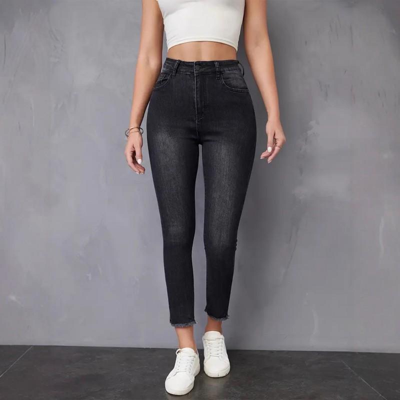 Women s Jeans Elastic Simple Black Pants Rough Hem All-match Slim Slimming Straight 2XL чёрный
Women s Jeans Elastic Simple Black Pants Rough Hem All-match Slim Slimming Straight 2XL чёрный