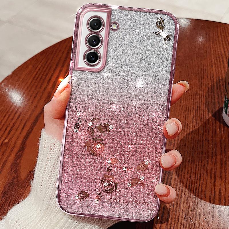 KADEM Dustproof Phone Back Cover for Samsung Galaxy S21 FE 5G,Flower Pattern Decor Rhinestone Glitter Powder Flexible TPU Cell Phone Case Rose Gold
KADEM Dustproof Phone Back Cover for Samsung Galaxy S21 FE 5G,Flower Pattern Decor Rhinestone Glitter Powder Flexible TPU Cell Phone Case Rose Gold