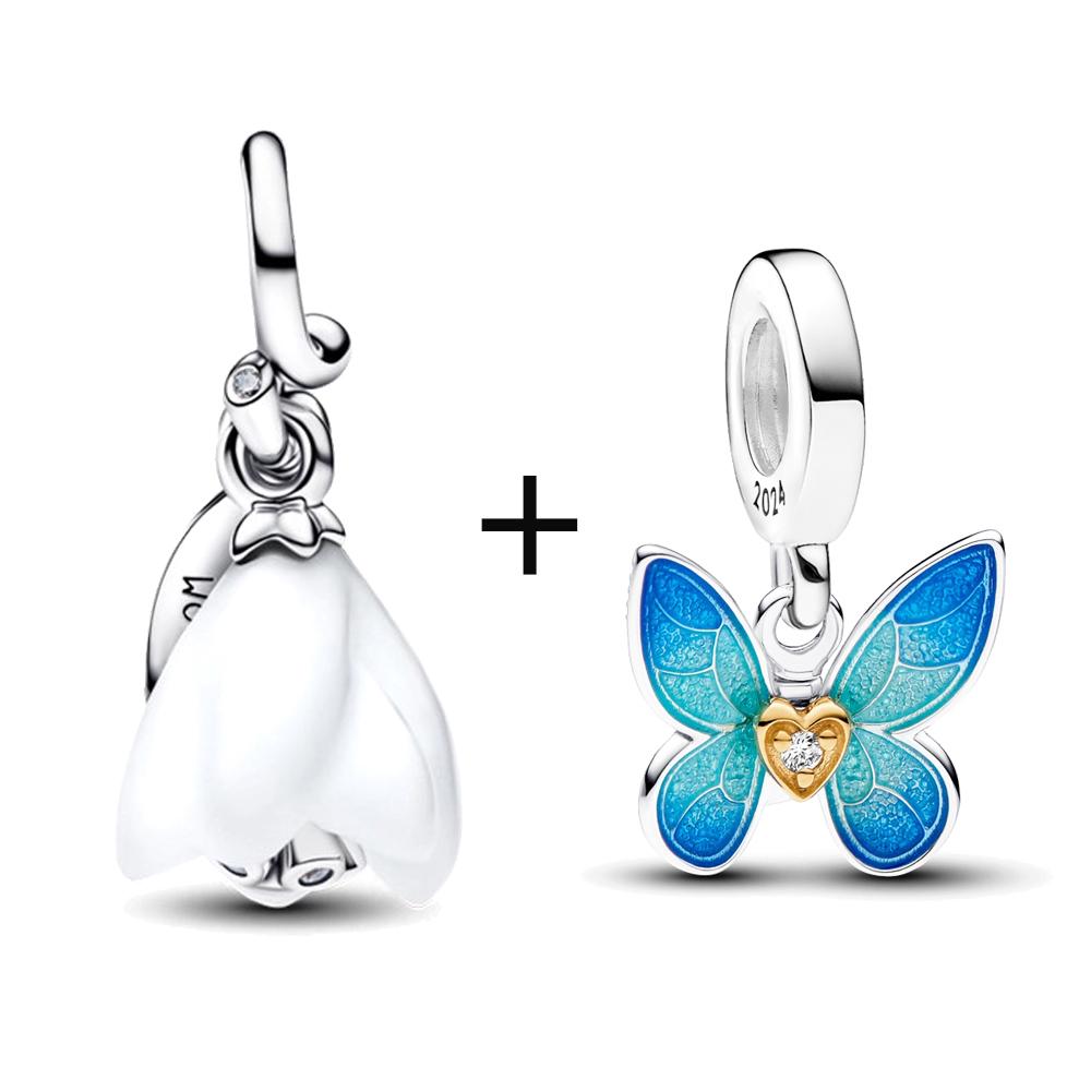 New Snowdrop Flower Dangle Charm Fit Bracelets Necklaces DIY Pendants Womens Jewelry Accessories Winter Christmas Gift 2piece
New Snowdrop Flower Dangle Charm Fit Bracelets Necklaces DIY Pendants Womens Jewelry Accessories Winter Christmas Gift 2piece