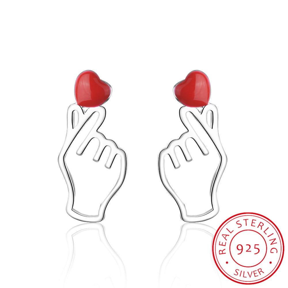 Панк Заявление Серьги из стерлингового серебра 925 пробы Рука Любовь Серьги-сердечки для женщин Серьги-пусеты Вечеринка Свадебные украшения Pendientes
Панк Заявление Серьги из стерлингового серебра 925 пробы Рука Любовь Серьги-сердечки для женщин Серьги-пусеты Вечеринка Свадебные украшения Pendientes