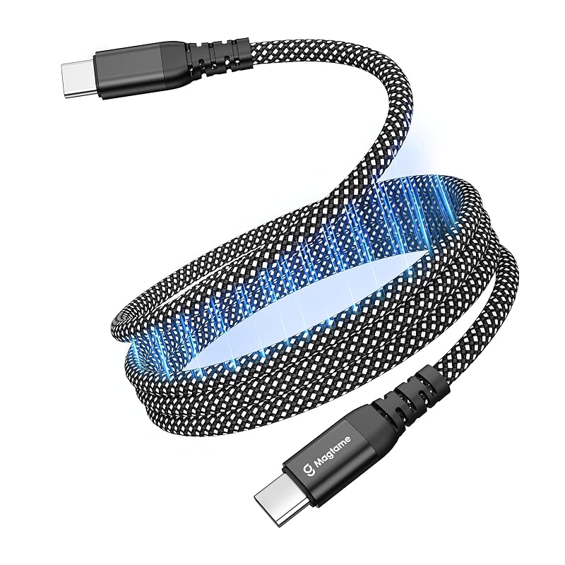 Magtame type c cable Magnetic adsorption shape memory retention function USB-C& USB-C cable 60W/3A fast charging Compatible with PD technology Type-C
Magtame type c cable Magnetic adsorption shape memory retention function USB-C& USB-C cable 60W/3A fast charging Compatible with PD technology Type-C