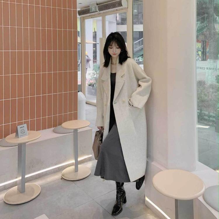 Зимнее шерстяное пальто для женщин средней длины в корейском стиле, теплое тренч-пальто XS
Зимнее шерстяное пальто для женщин средней длины в корейском стиле, теплое тренч-пальто XS