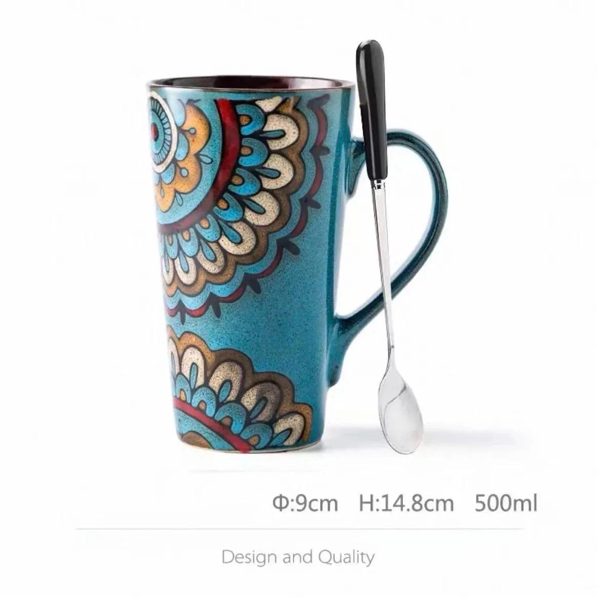 Nordic Style Large Ceramic Mug with Spoon and Lid – Creative & Personalized Coffee Cup Blue with Spoon
Nordic Style Large Ceramic Mug with Spoon and Lid – Creative & Personalized Coffee Cup Blue with Spoon