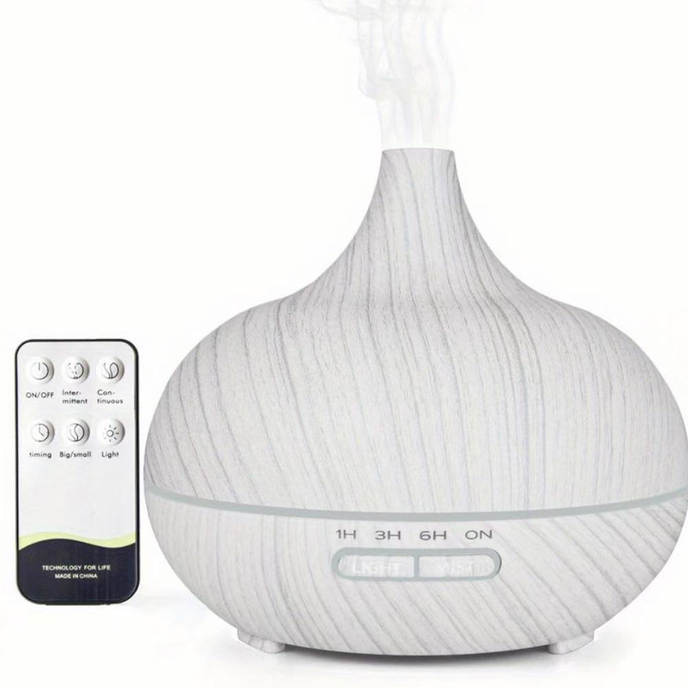 500ml Aromatherapy Diffuser Wood Grain Remote Control Ultrasonic Air Humidifier Cool 7 Color LED Light 500ml
500ml Aromatherapy Diffuser Wood Grain Remote Control Ultrasonic Air Humidifier Cool 7 Color LED Light 500ml