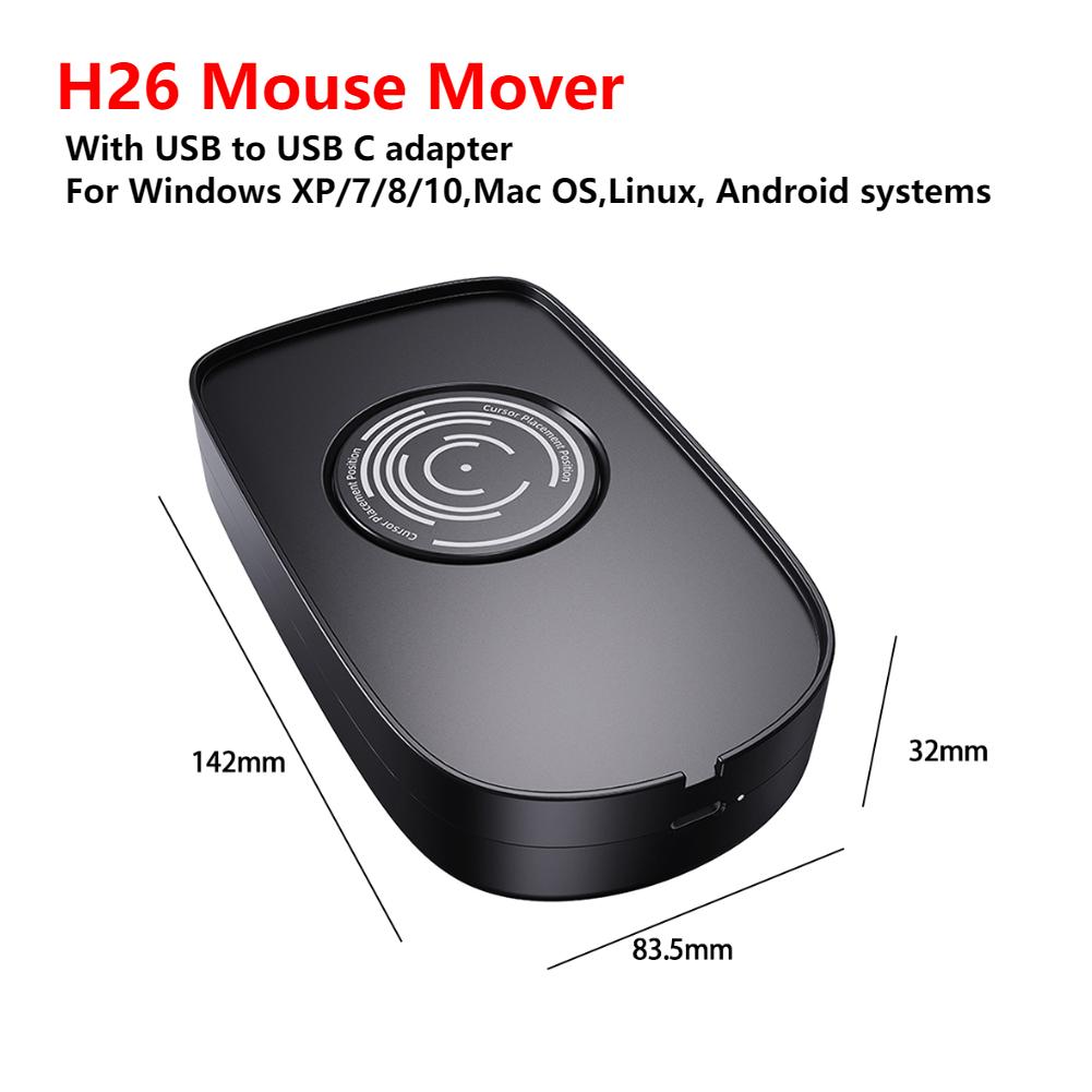 H26 Mouse Jiggler Undetectable Auto Mouse Movement Simulator Keeping PC Active Silent Mouse Mover For Wins/Linux/Android/Mac OS
H26 Mouse Jiggler Undetectable Auto Mouse Movement Simulator Keeping PC Active Silent Mouse Mover For Wins/Linux/Android/Mac OS