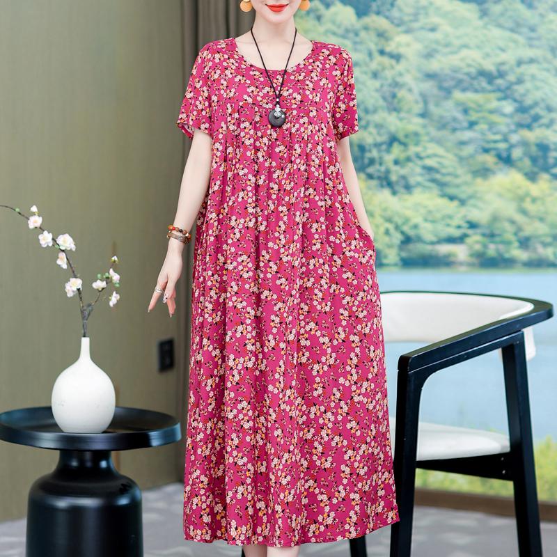 Елегантні жіночі сукні великих розмірів. Повсякденна вільна вінтажна довга сукня з короткими рукавами 5XL
Елегантні жіночі сукні великих розмірів. Повсякденна вільна вінтажна довга сукня з короткими рукавами 5XL