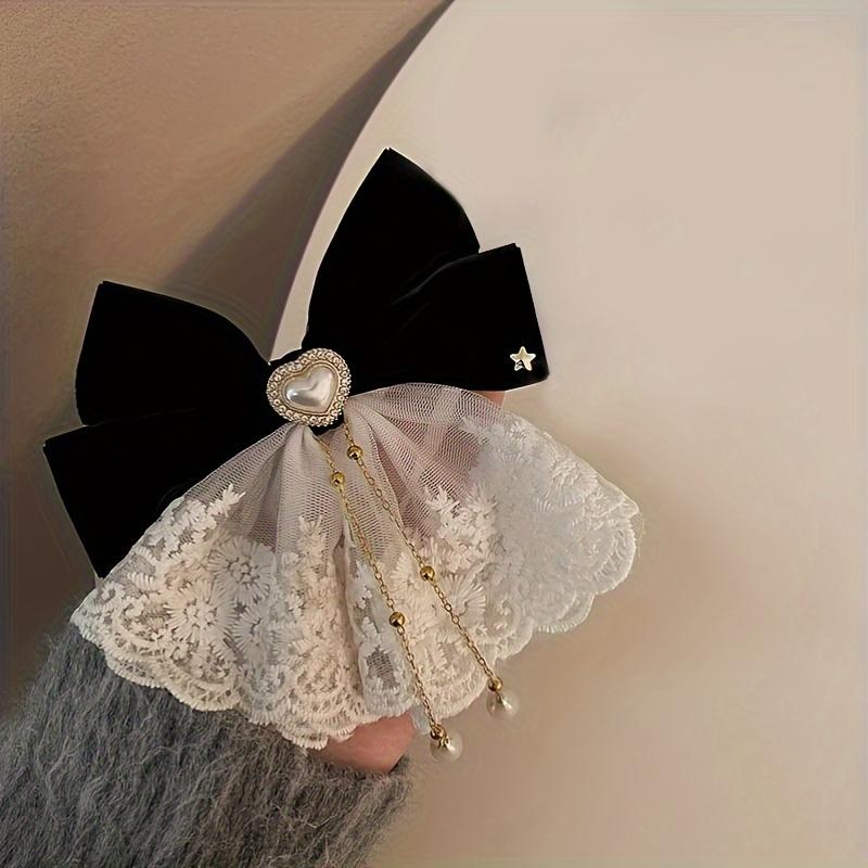 1 шт., сладкий, свежий, нежный кружевной декор, кисточка, бант, зажим, повседневные принадлежности для вечеринок для женщин и девочек, аксессуары для волос в стиле принцессы-феи, подарочный реквизит для фотосъемки чёрный
1 шт., сладкий, свежий, нежный кружевной декор, кисточка, бант, зажим, повседневные принадлежности для вечеринок для женщин и девочек, аксессуары для волос в стиле принцессы-феи, подарочный реквизит для фотосъемки чёрный