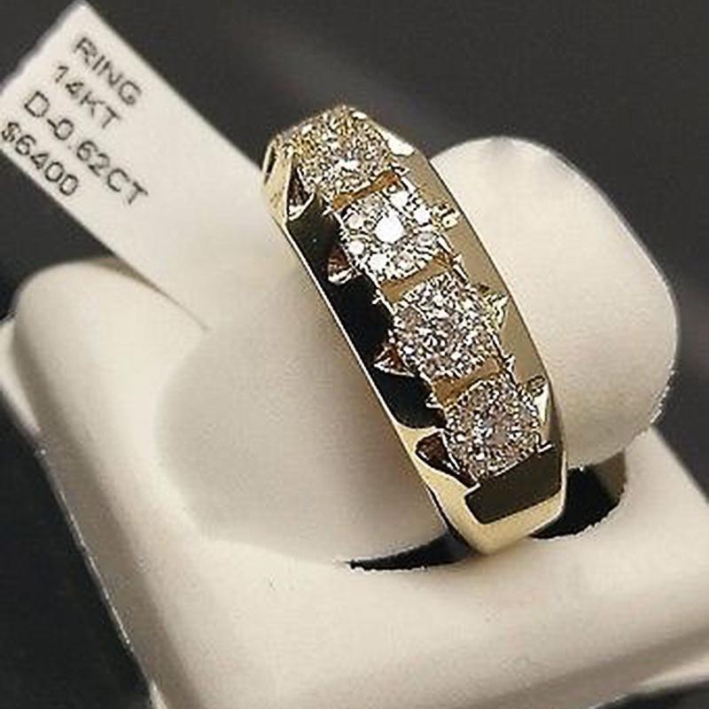 Sanjie Wish 14k Gold-Plated Simulated Diamond Micro-Inlaid Engagement Ring for Men and Women Size 7 золотий
Sanjie Wish 14k Gold-Plated Simulated Diamond Micro-Inlaid Engagement Ring for Men and Women Size 7 золотий