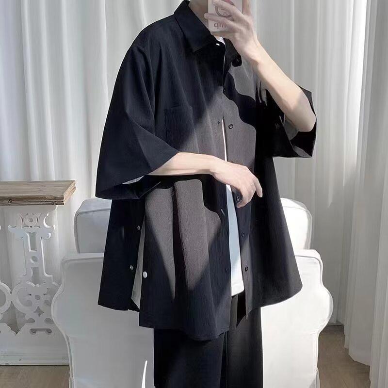 Мужская модная футболка с коротким рукавом из ледяного шелка - летний стиль, свободный крой, красивый дизайн XL чёрный
Мужская модная футболка с коротким рукавом из ледяного шелка - летний стиль, свободный крой, красивый дизайн XL чёрный