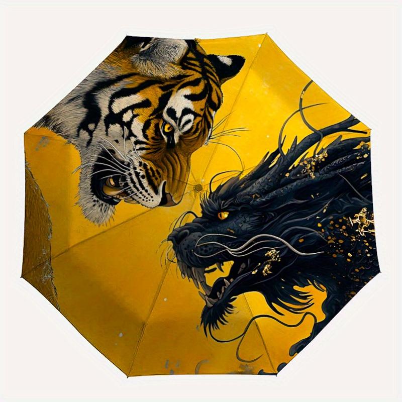 1pc Tiger Dragon Art PrintAutomatic Folding Umbrella, Portable & Foldable Design with 8 Ribs, Casual Outdoor Accessory yy250804171
1pc Tiger Dragon Art PrintAutomatic Folding Umbrella, Portable & Foldable Design with 8 Ribs, Casual Outdoor Accessory yy250804171