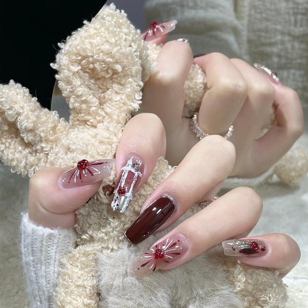 B581 Sparkly Red Diamond Glitter Nail Stickers – Long Wearable Fireworks Design for Autumn/Winter B581-Adhesive New Year Fireworks
B581 Sparkly Red Diamond Glitter Nail Stickers – Long Wearable Fireworks Design for Autumn/Winter B581-Adhesive New Year Fireworks