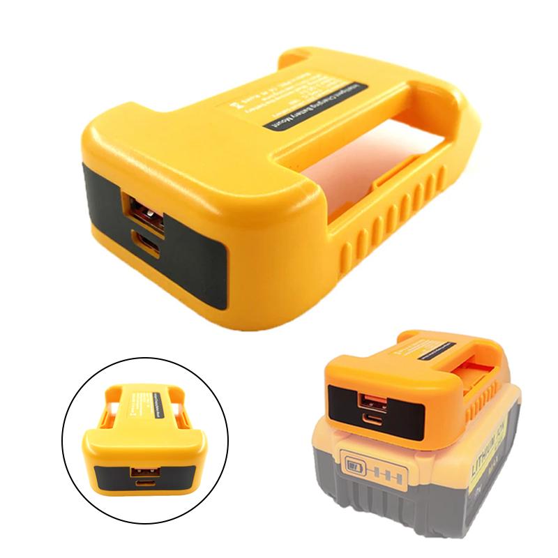 USB-адаптер для зарядного устройства Dewalt DCB200 DCB205 20 В литиевая батарея USB-интерфейс с быстрой зарядкой Type-C
USB-адаптер для зарядного устройства Dewalt DCB200 DCB205 20 В литиевая батарея USB-интерфейс с быстрой зарядкой Type-C