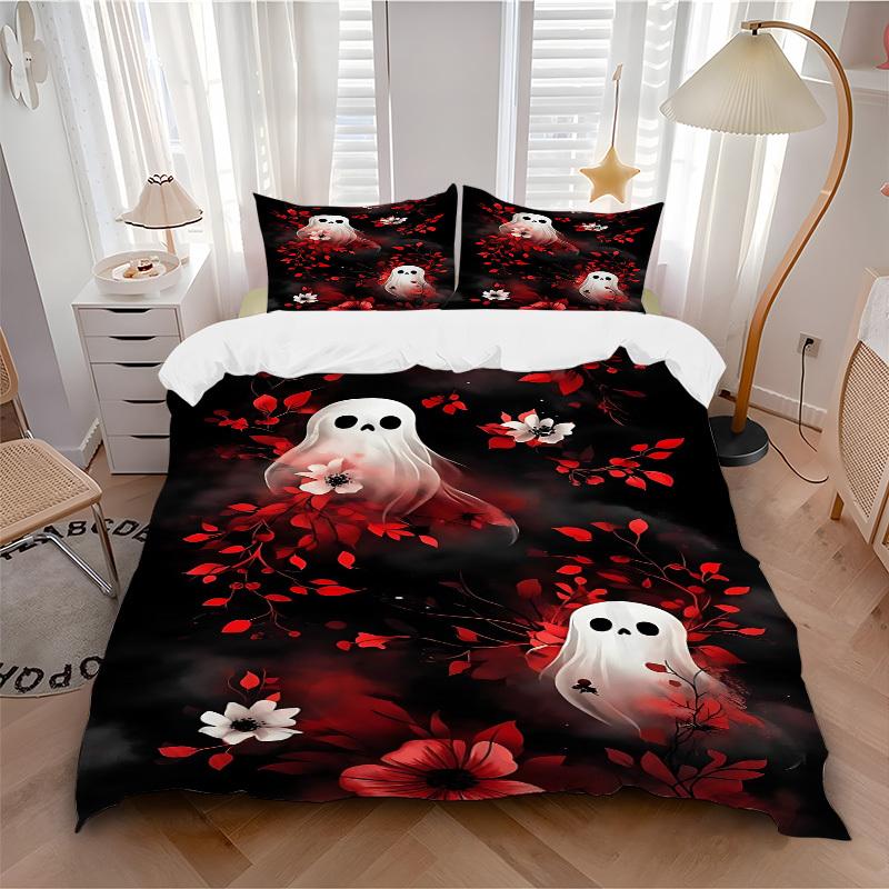 3pc Ghost Floral Cover Set - 1 Quilt Cover + 2 Pillowcases, All Seasons Bedroom Setting, Perfect for Home025 135x200cm
3pc Ghost Floral Cover Set - 1 Quilt Cover + 2 Pillowcases, All Seasons Bedroom Setting, Perfect for Home025 135x200cm