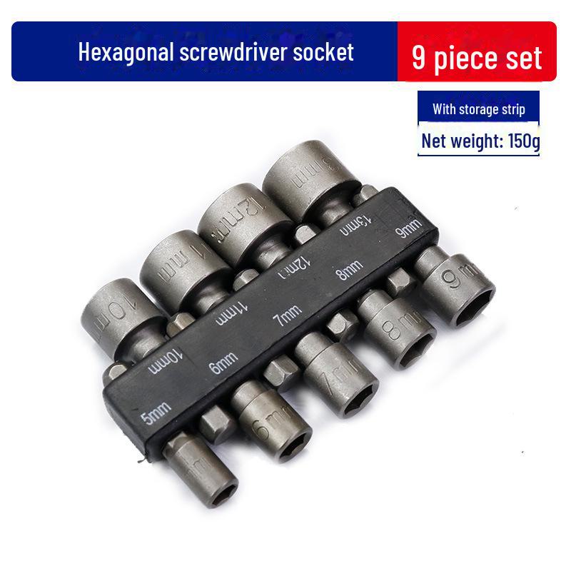Набор из шестигранной немагнитной электрической дрели и отвертки 9PC adhesive strips
Набор из шестигранной немагнитной электрической дрели и отвертки 9PC adhesive strips
