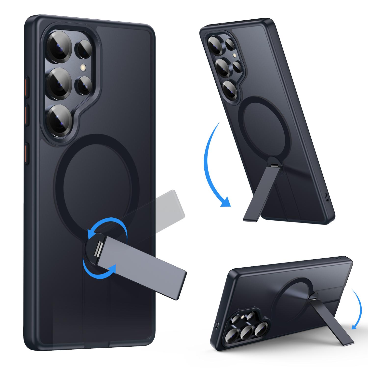 For Samsung Galaxy S25 Ultra Case Compatible with MagSafe Rotating Straight Kickstand TPU+PC Matte Phone Cover Black
For Samsung Galaxy S25 Ultra Case Compatible with MagSafe Rotating Straight Kickstand TPU+PC Matte Phone Cover Black