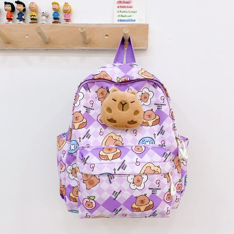 Book bag backpack cartoon print cute kapibara schoolbag casual versatile фиолетовый
Book bag backpack cartoon print cute kapibara schoolbag casual versatile фиолетовый