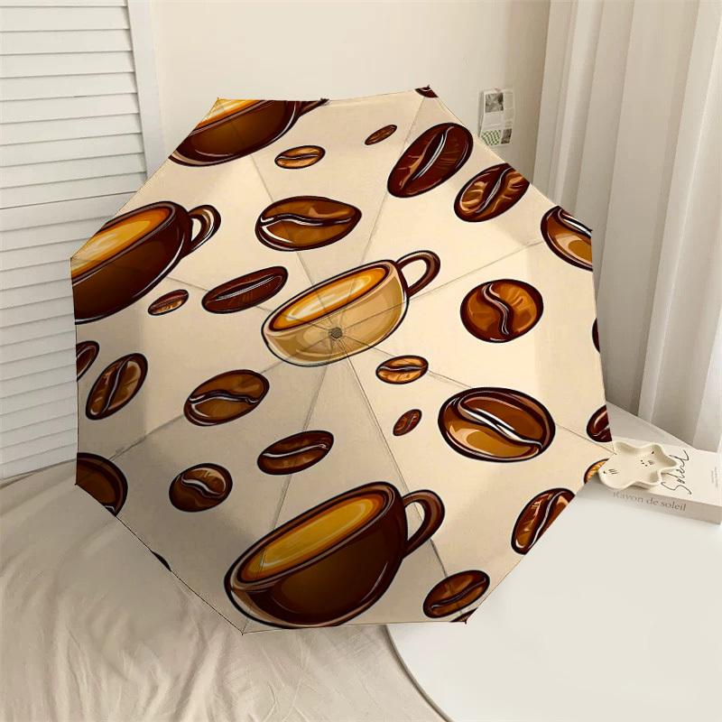 1pc coffee beans coffee cups Automatic Open/Close Umbrella Compact Folding Umbrella with 8-Rib Shaft for Women/Men, Elegant Birthday1253S
1pc coffee beans coffee cups Automatic Open/Close Umbrella Compact Folding Umbrella with 8-Rib Shaft for Women/Men, Elegant Birthday1253S