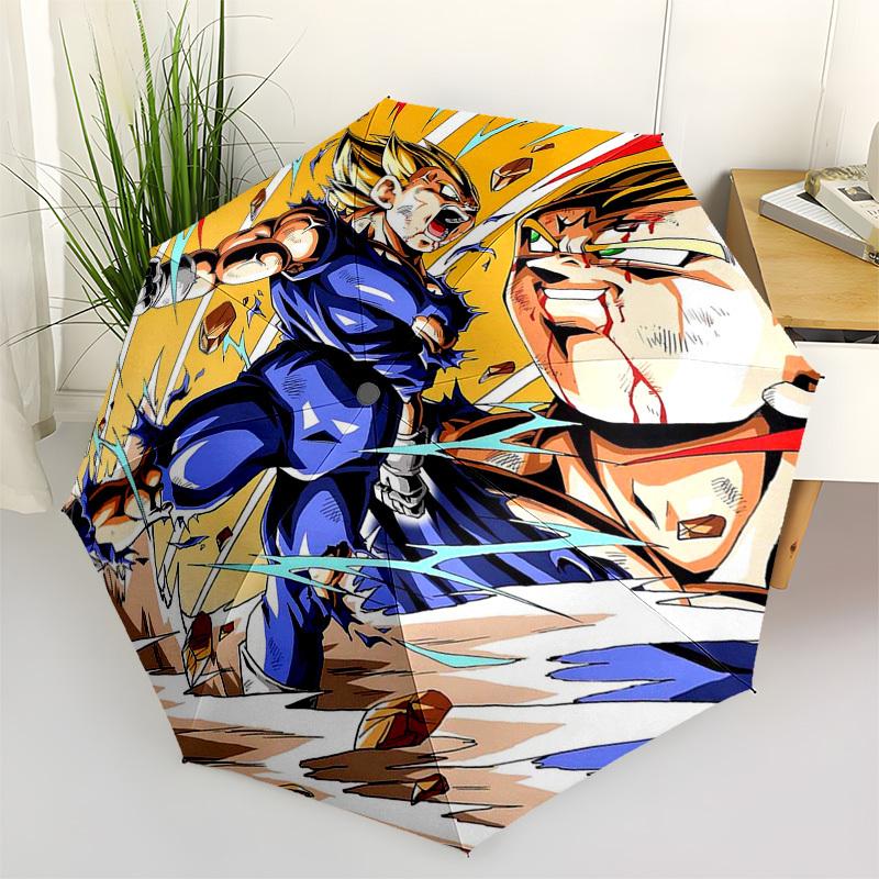 1pc Dragon Ball Z Vegeta & Goku Outdoor Umbrella - Automatic Opening/Closing - Portable 3-Fold Design - 8 Bone Iron Frame - Ideal Gift for Fans, Trave
1pc Dragon Ball Z Vegeta & Goku Outdoor Umbrella - Automatic Opening/Closing - Portable 3-Fold Design - 8 Bone Iron Frame - Ideal Gift for Fans, Trave