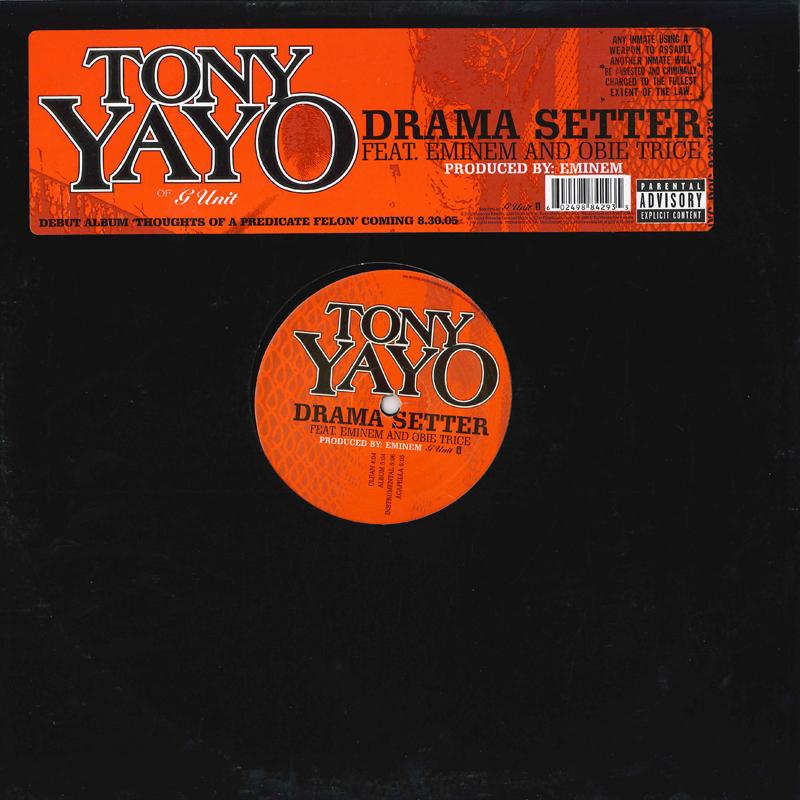 12inch Record TONY YAYO - Drama Setter B000527411 G UNIT 2005 US Rap & Hip-Hop/R&B Used
12inch Record TONY YAYO - Drama Setter B000527411 G UNIT 2005 US Rap & Hip-Hop/R&B Used