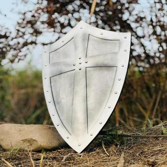 Templar Crusader60.96 cm Silver Cross Shield Medieval Knight Shield for , Cosplay Decor Handcrafted Warrior Prop, Gift for Him
Templar Crusader60.96 cm Silver Cross Shield Medieval Knight Shield for , Cosplay Decor Handcrafted Warrior Prop, Gift for Him
