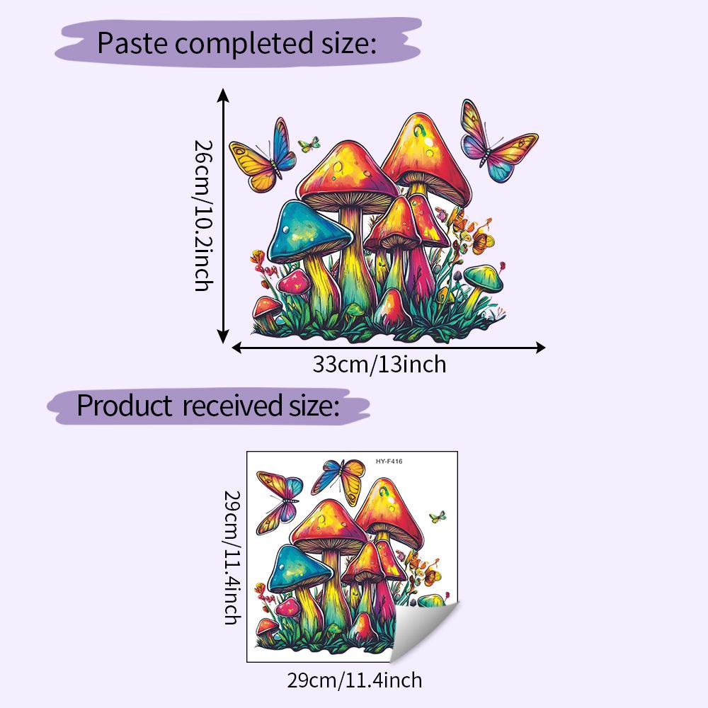 Vibrant Mushroom Butterfly Wall Sticker Self-Adhesive Removable for Bedroom Living Room Hallway Home Decor Art 29x29cm разноцветный
Vibrant Mushroom Butterfly Wall Sticker Self-Adhesive Removable for Bedroom Living Room Hallway Home Decor Art 29x29cm разноцветный