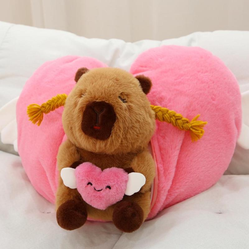 Мягкая игрушка Капибара Love Подушка Капибара Мягкие игрушки-животные на День святого Валентина
Мягкая игрушка Капибара Love Подушка Капибара Мягкие игрушки-животные на День святого Валентина