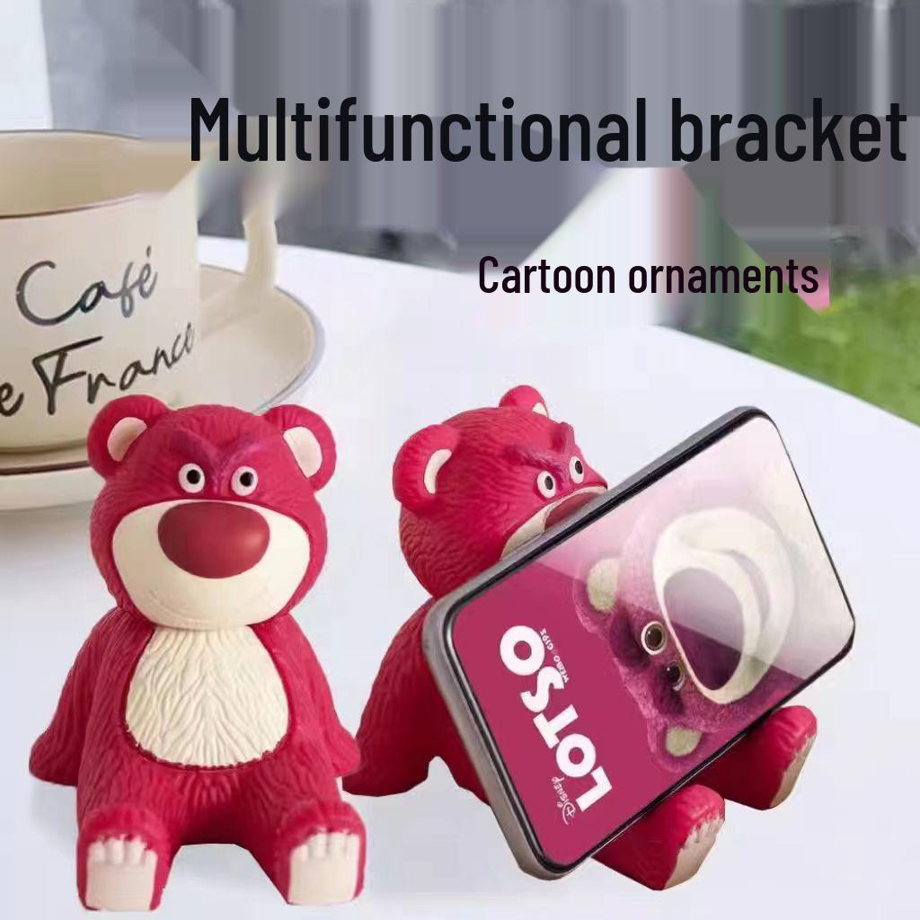 Labubu Strawberry Bear Cartoon Phone Stand - Durable, Adorable Lazy Bear Accessory
Labubu Strawberry Bear Cartoon Phone Stand - Durable, Adorable Lazy Bear Accessory