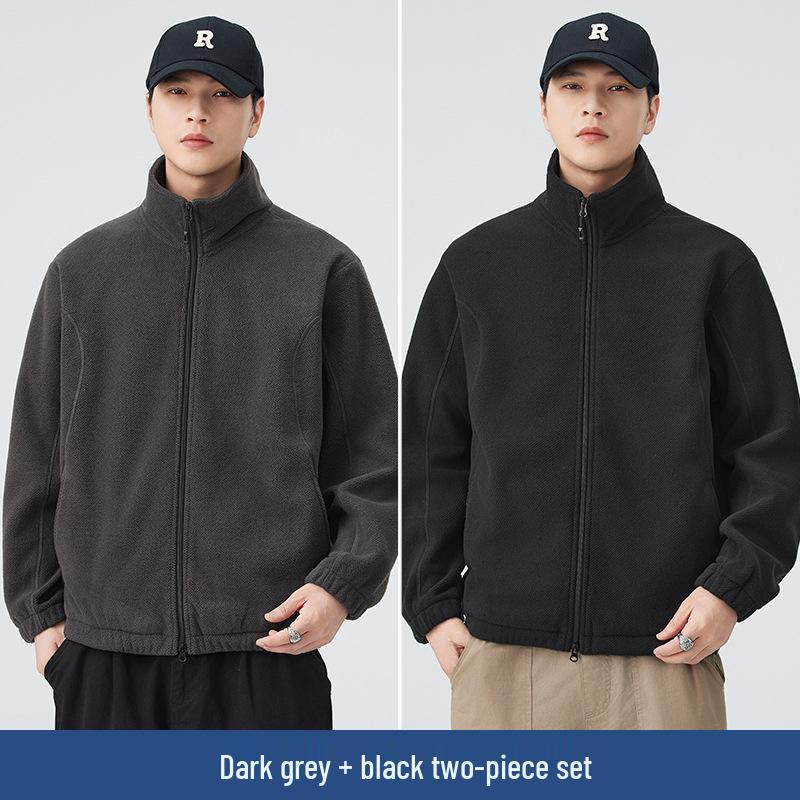 Men s American Style Polar Fleece Stand Collar Windbreaker with Inner Velvet Layer XL (140-160 catty)
Men s American Style Polar Fleece Stand Collar Windbreaker with Inner Velvet Layer XL (140-160 catty)