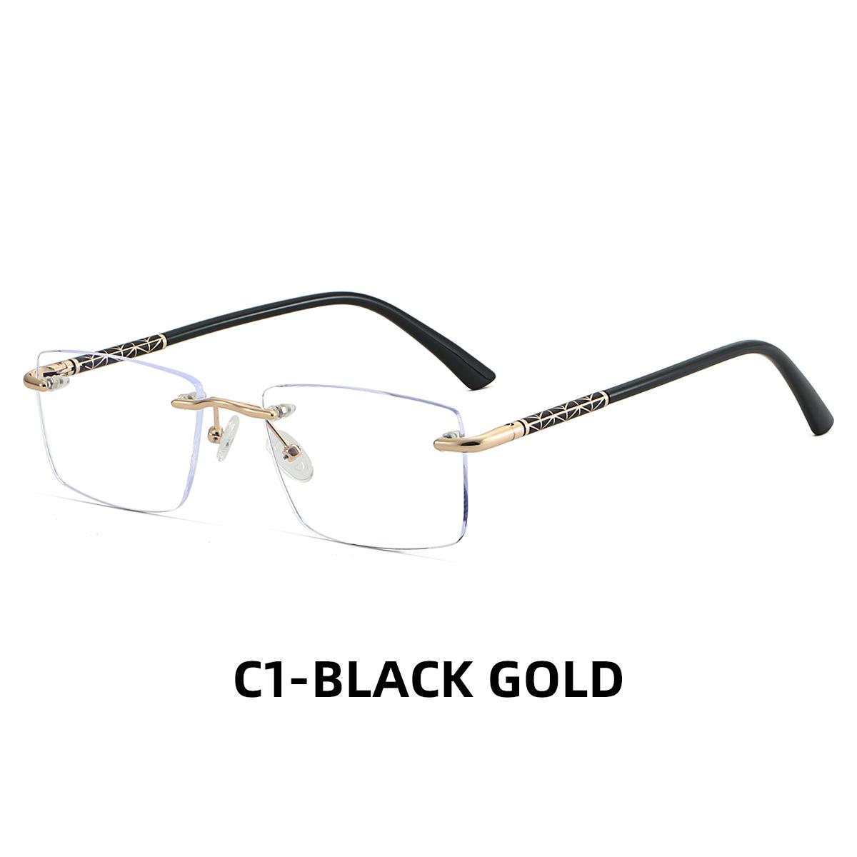 54-18New Men s Ultra-light Frameless Trimmed Rectangular Myopia Frame Anti-blue Light Reading Glasses Prescription Customization Anti blue light 0
54-18New Men s Ultra-light Frameless Trimmed Rectangular Myopia Frame Anti-blue Light Reading Glasses Prescription Customization Anti blue light 0
