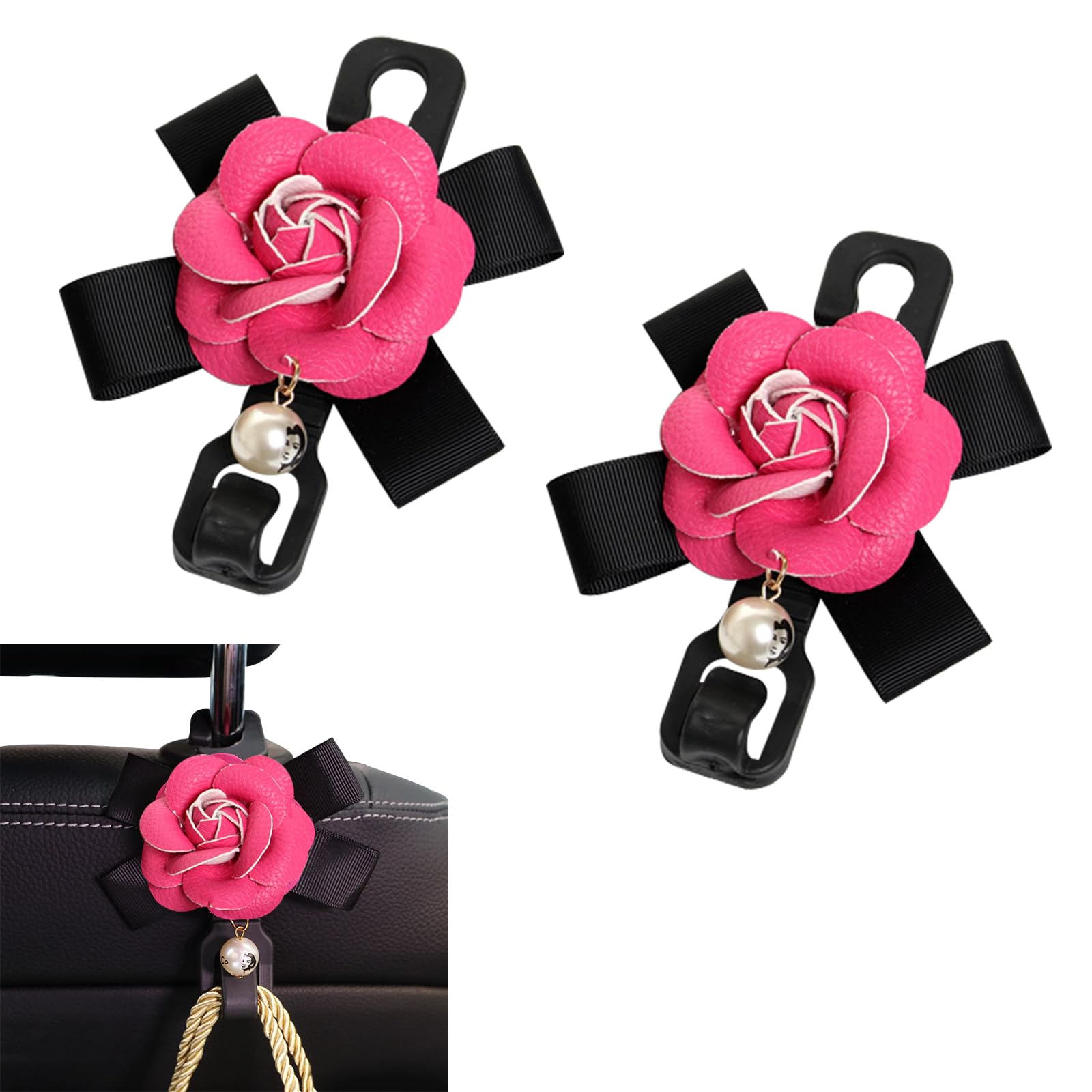 nalaina Car Seat Hook, Set of 2, Headrest Hook, Car Storage Hook, Pearl, Camellia,
nalaina Car Seat Hook, Set of 2, Headrest Hook, Car Storage Hook, Pearl, Camellia,