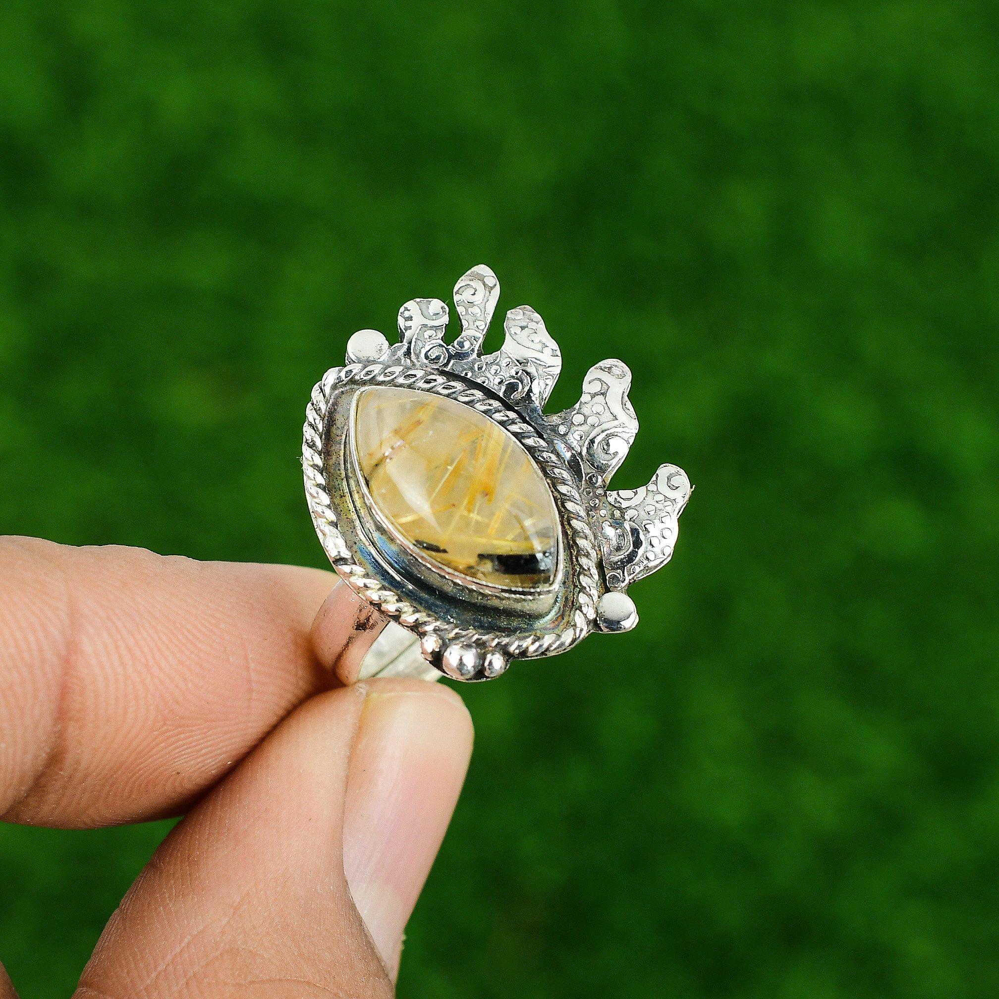 Подарок для нее Кольцо из серебра 925 пробы с натуральным золотистым рутилом и несколькими камнями, регулируемое Adjustable
Подарок для нее Кольцо из серебра 925 пробы с натуральным золотистым рутилом и несколькими камнями, регулируемое Adjustable