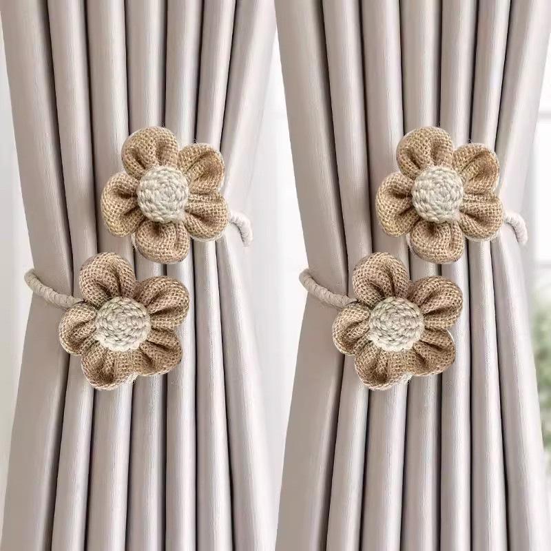 In-stock Creative Flower Curtain Tiebacks: Twisted Rope Braid Vine Wreath Set for Living Room Curtains.
In-stock Creative Flower Curtain Tiebacks: Twisted Rope Braid Vine Wreath Set for Living Room Curtains.