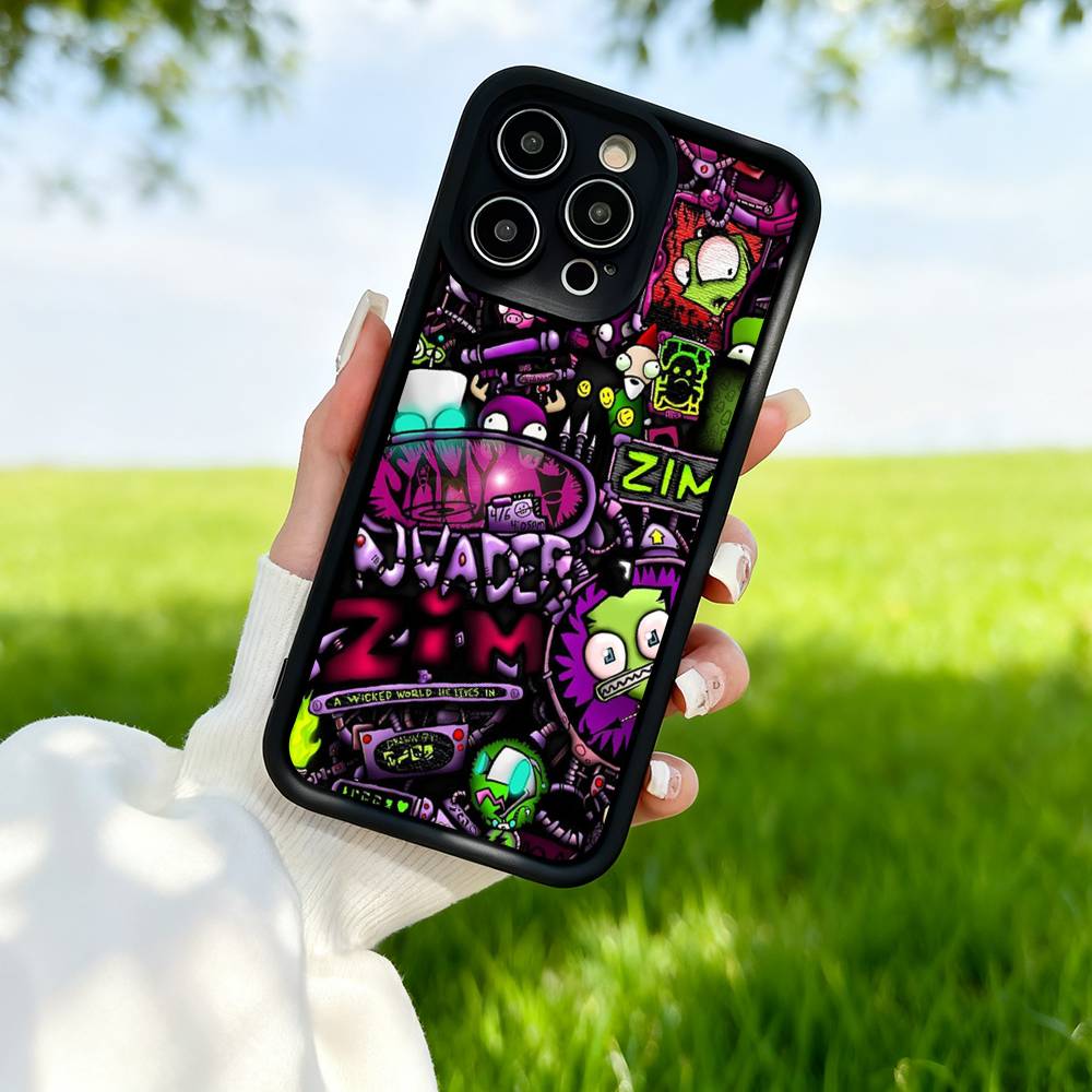 I-Invader Z-Zim Anime Phone Case For IPhone 15 14 13 12 11 16 17Pro Max Plus Mini Silicone Soft Cover iPhone 16 plus
I-Invader Z-Zim Anime Phone Case For IPhone 15 14 13 12 11 16 17Pro Max Plus Mini Silicone Soft Cover iPhone 16 plus