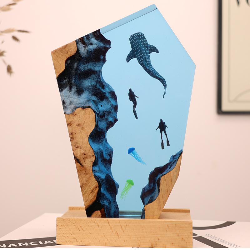NEW Dolphin Diver Resin Lamp Marine Art Home Decoration Craft High-end Atmosphere Decorative Piece Special Gift 15X10cm
NEW Dolphin Diver Resin Lamp Marine Art Home Decoration Craft High-end Atmosphere Decorative Piece Special Gift 15X10cm