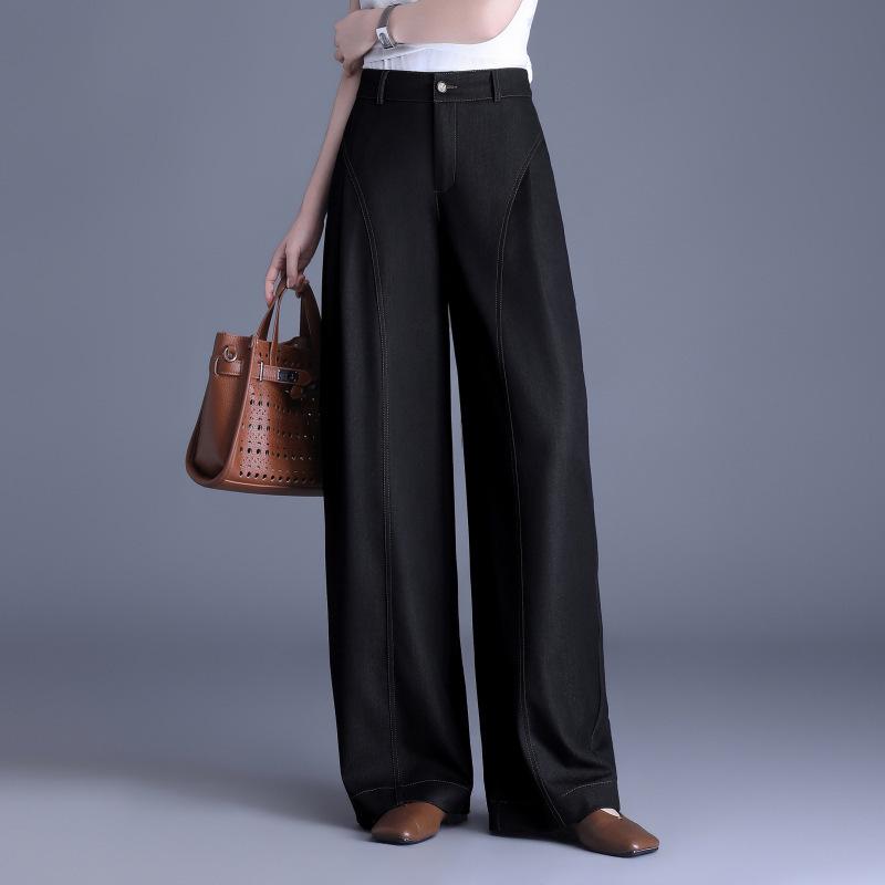 Versatile High-Waisted Wide-Leg Pants: New Spring Arrival, Loose Drapey Straight-Leg Design, Floor-Length, Slimming and Casual 30/XXL чёрный
Versatile High-Waisted Wide-Leg Pants: New Spring Arrival, Loose Drapey Straight-Leg Design, Floor-Length, Slimming and Casual 30/XXL чёрный