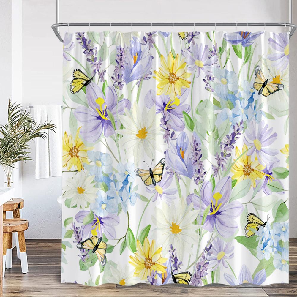 Floral Pink Shower Curtain Cherry Blossom Butterfly Watercolor Flower Art Aesthetic Bathroom Decor Modern Bath Curtain With Hook W60H190(CM)-1 Pcs
Floral Pink Shower Curtain Cherry Blossom Butterfly Watercolor Flower Art Aesthetic Bathroom Decor Modern Bath Curtain With Hook W60H190(CM)-1 Pcs