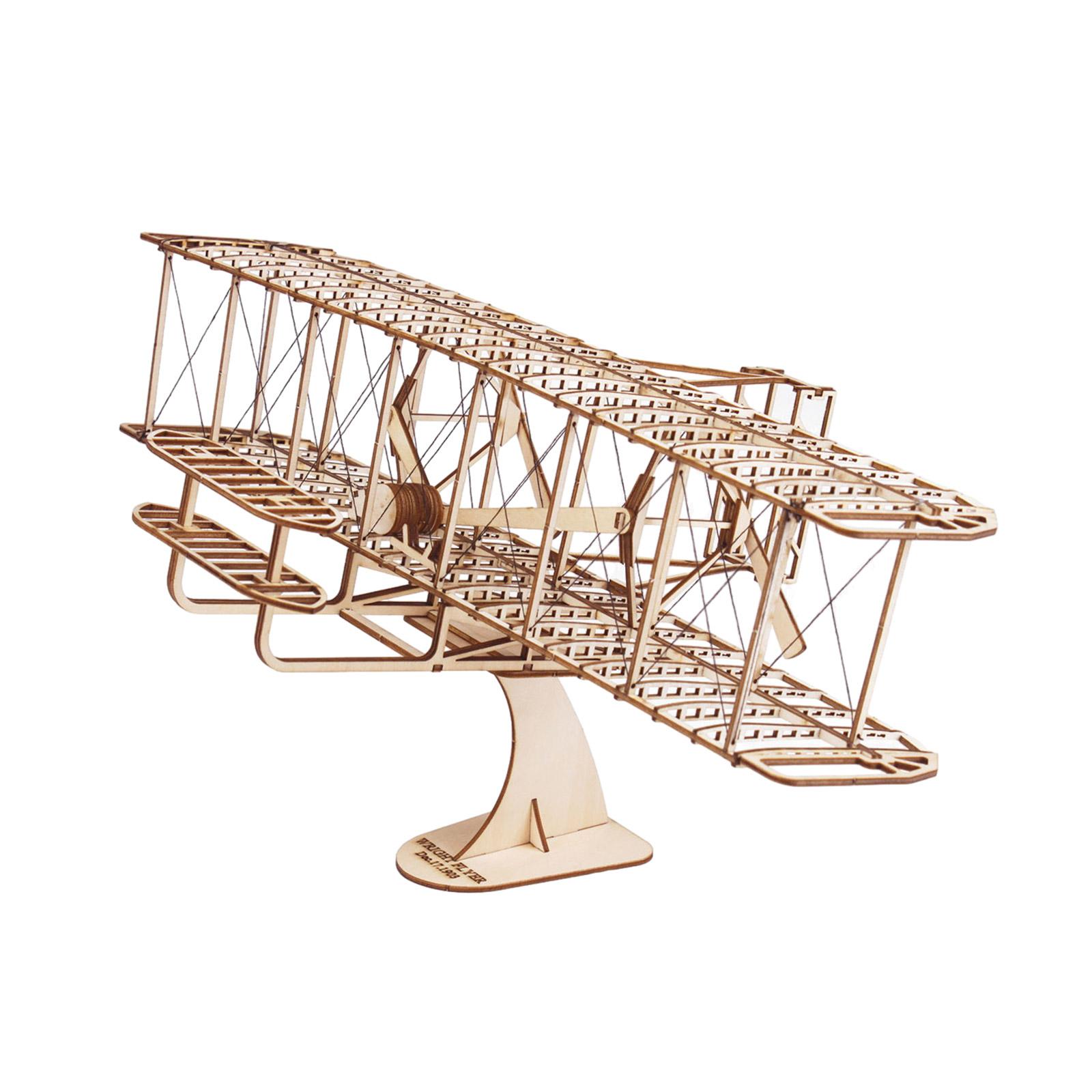 Wood Model Aircraft set Wood Puzzle DIY Wright Flyer Model Airplanes set for Children Adult Woodcraft set to Build Gift
Wood Model Aircraft set Wood Puzzle DIY Wright Flyer Model Airplanes set for Children Adult Woodcraft set to Build Gift