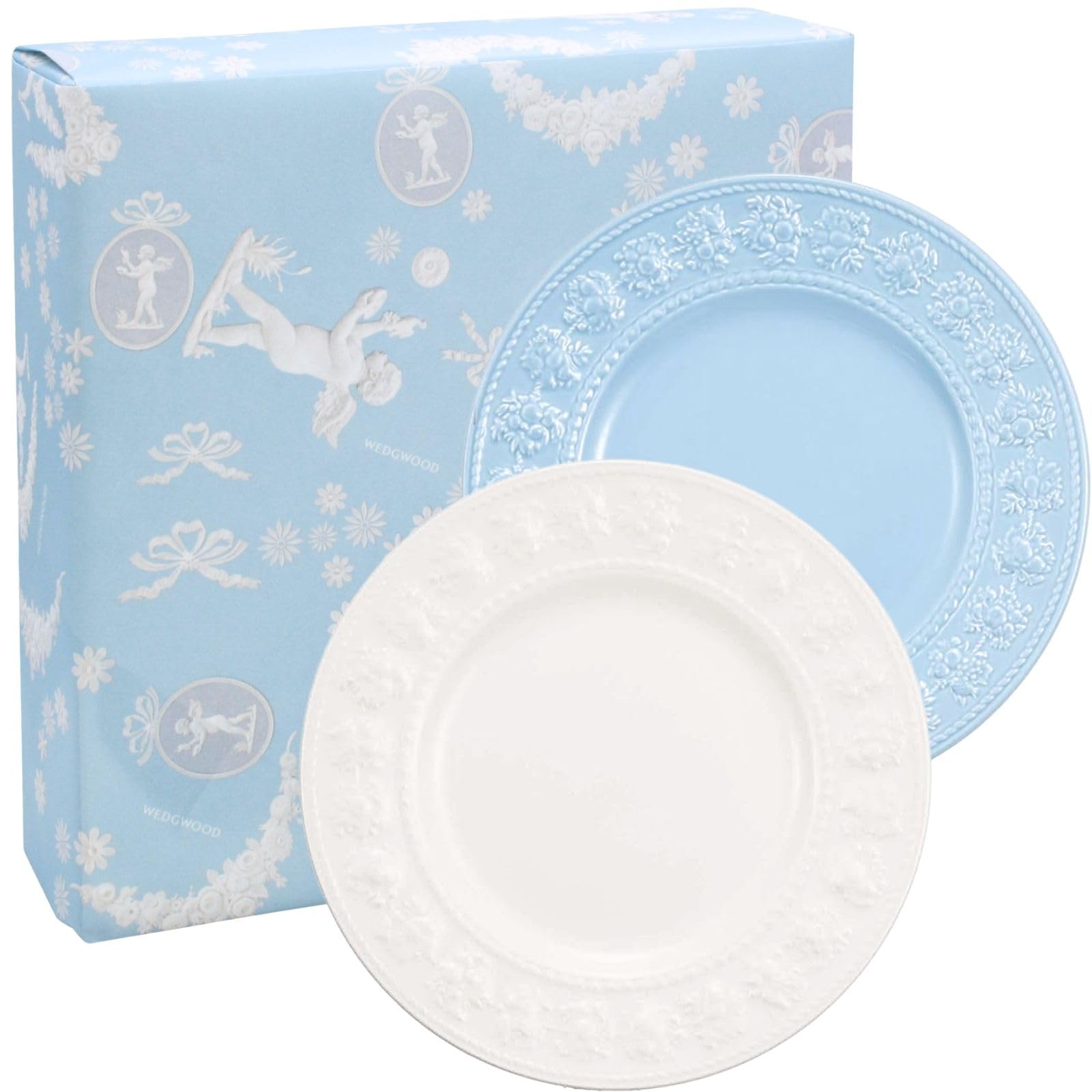Wedgwood Official Wedding Gift Festivity Pair Wedding Gift for the Bride and Officially Imported Wrapping Plates, 27cm, Ivory/Blue, Tableware, Groom, вершковий
Wedgwood Official Wedding Gift Festivity Pair Wedding Gift for the Bride and Officially Imported Wrapping Plates, 27cm, Ivory/Blue, Tableware, Groom, вершковий