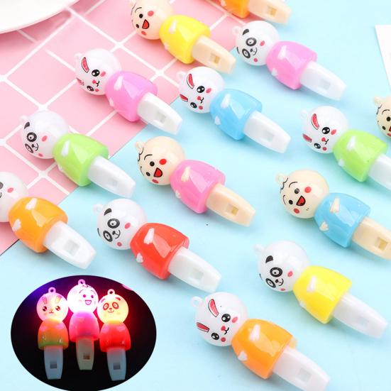 10Pcs/Set Glow Whistle Hanging Hole Portable Funny Battery Operated Kids Toy Cartoon Rabbit Panda Light Up Whistle Party Supplies
10Pcs/Set Glow Whistle Hanging Hole Portable Funny Battery Operated Kids Toy Cartoon Rabbit Panda Light Up Whistle Party Supplies