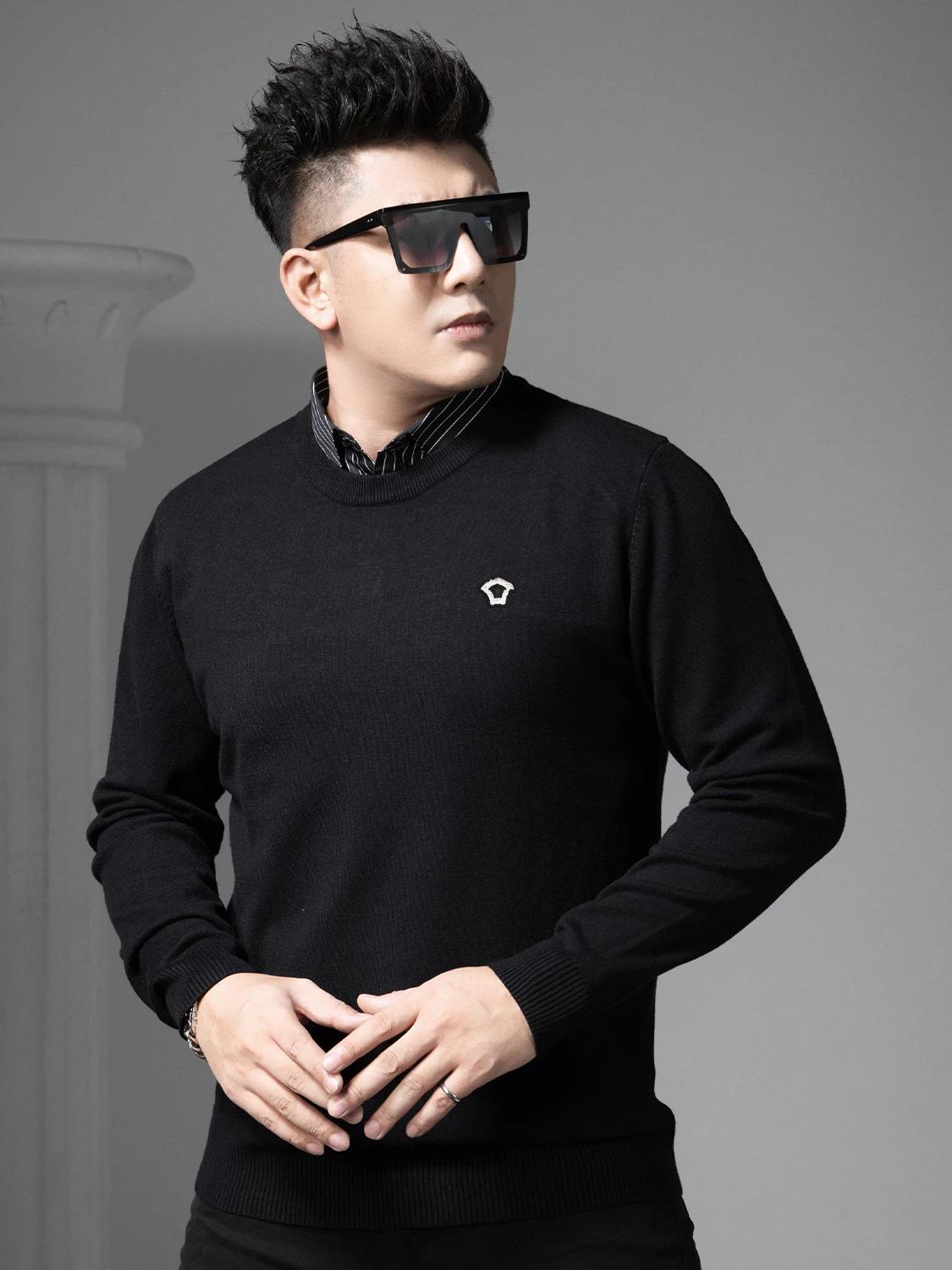 European Style Round Neck Knit Sweater for Men, Faux Two-Piece, 2025 Autumn and Winter New Long-Sleeve Warm Sweater for Men 2XL чёрный
European Style Round Neck Knit Sweater for Men, Faux Two-Piece, 2025 Autumn and Winter New Long-Sleeve Warm Sweater for Men 2XL чёрный