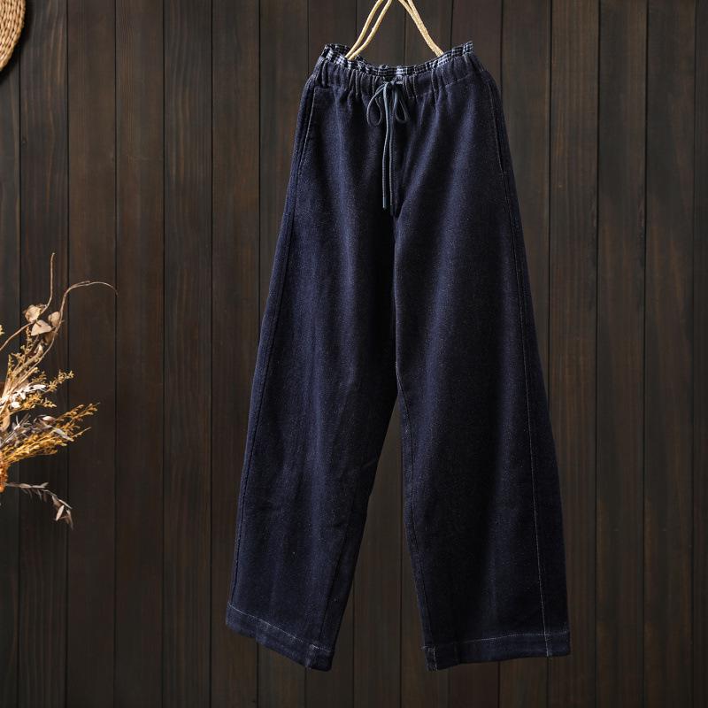 Winter Women s Plus Velvet Slimming Straight-Leg Denim Pants L темно-синього кольору
Winter Women s Plus Velvet Slimming Straight-Leg Denim Pants L темно-синього кольору