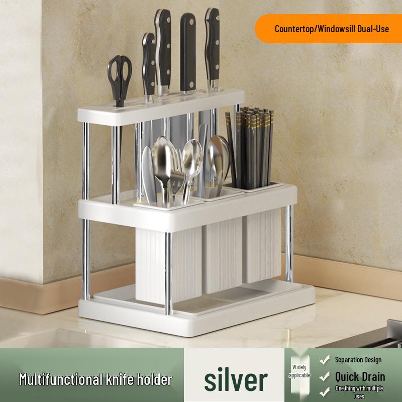 Многофункциональная кухонная подставка для хранения ножей и столовых приборов
Многофункциональная кухонная подставка для хранения ножей и столовых приборов