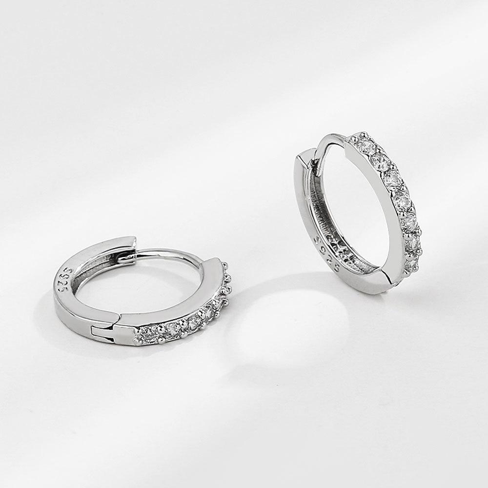 925 Sterling Silver Jewelry Zircon Crystal Round Circle Hoop Earrings for Women Wedding Party Jewelry For Girls Friend Gift серебряный
925 Sterling Silver Jewelry Zircon Crystal Round Circle Hoop Earrings for Women Wedding Party Jewelry For Girls Friend Gift серебряный
