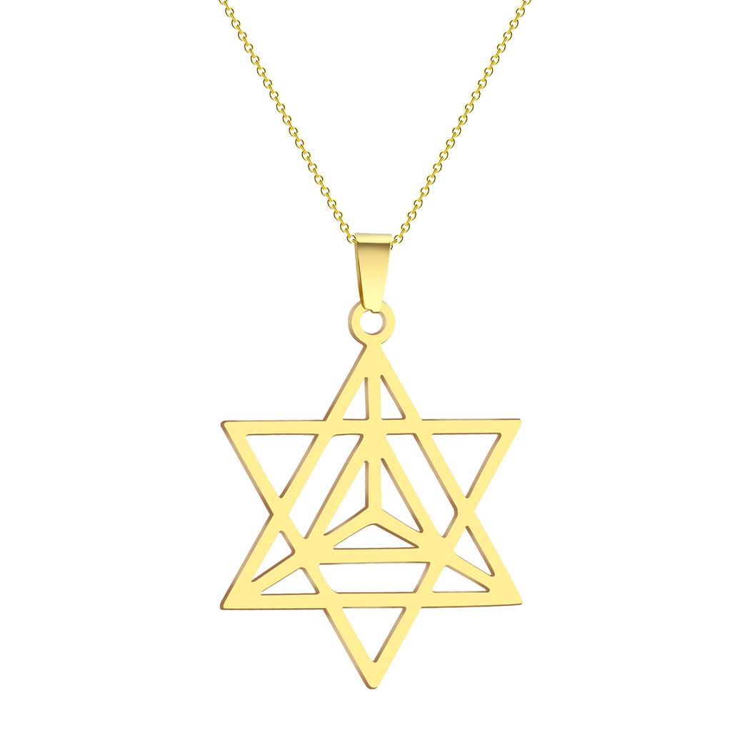 Kinitial New Fashion Stainless Steel Yoga Merkaba Star Pendant Necklace For Men Street Hip Hop Chain Necklace Charm Jewelry
Kinitial New Fashion Stainless Steel Yoga Merkaba Star Pendant Necklace For Men Street Hip Hop Chain Necklace Charm Jewelry