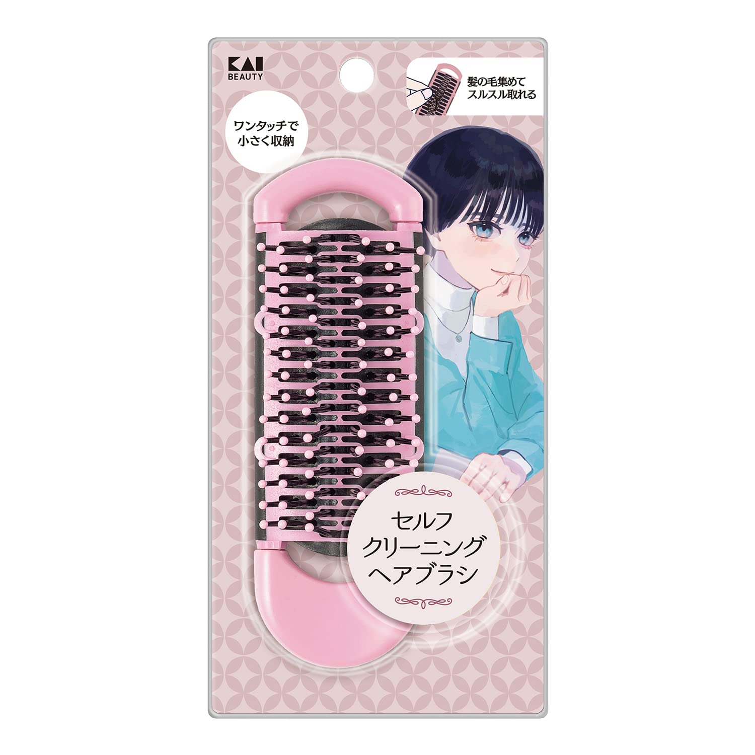 Kai Corporation EMO Brush Hair Brush Compact Clean Storage Round Tip Pin Hair Care KQ3185 Self-Cleaning
Kai Corporation EMO Brush Hair Brush Compact Clean Storage Round Tip Pin Hair Care KQ3185 Self-Cleaning