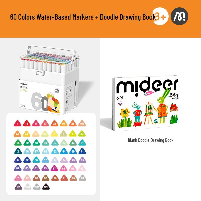MiDeer Watercolor Pen Set: Soft Tip, Water-Based Markers - Perfect Art Birthday Gift
MiDeer Watercolor Pen Set: Soft Tip, Water-Based Markers - Perfect Art Birthday Gift