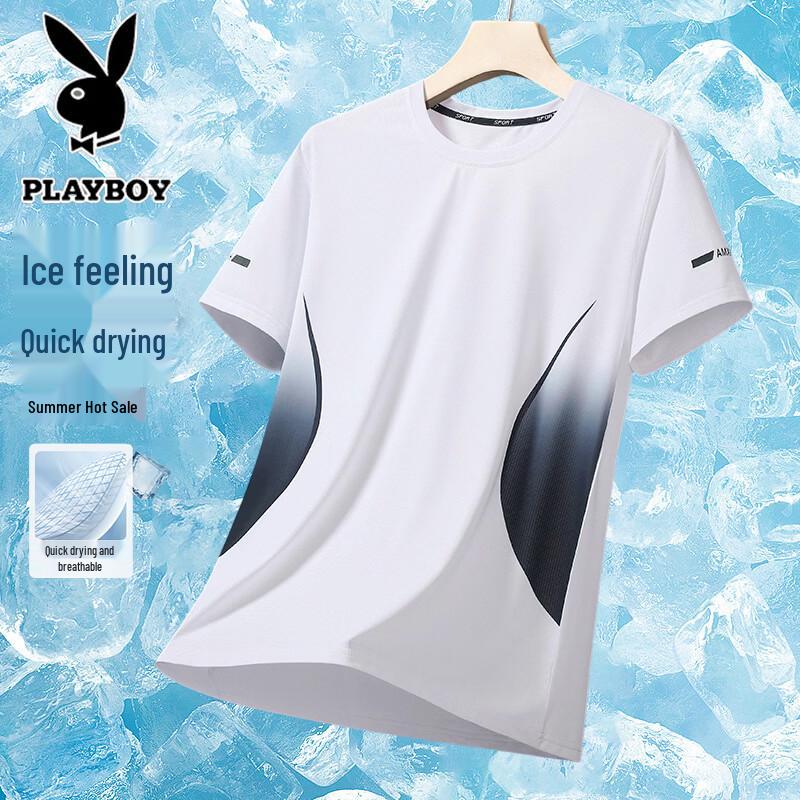 PLAYBOY Men s Breathable Loose Short Sleeve T-Shirt L
PLAYBOY Men s Breathable Loose Short Sleeve T-Shirt L