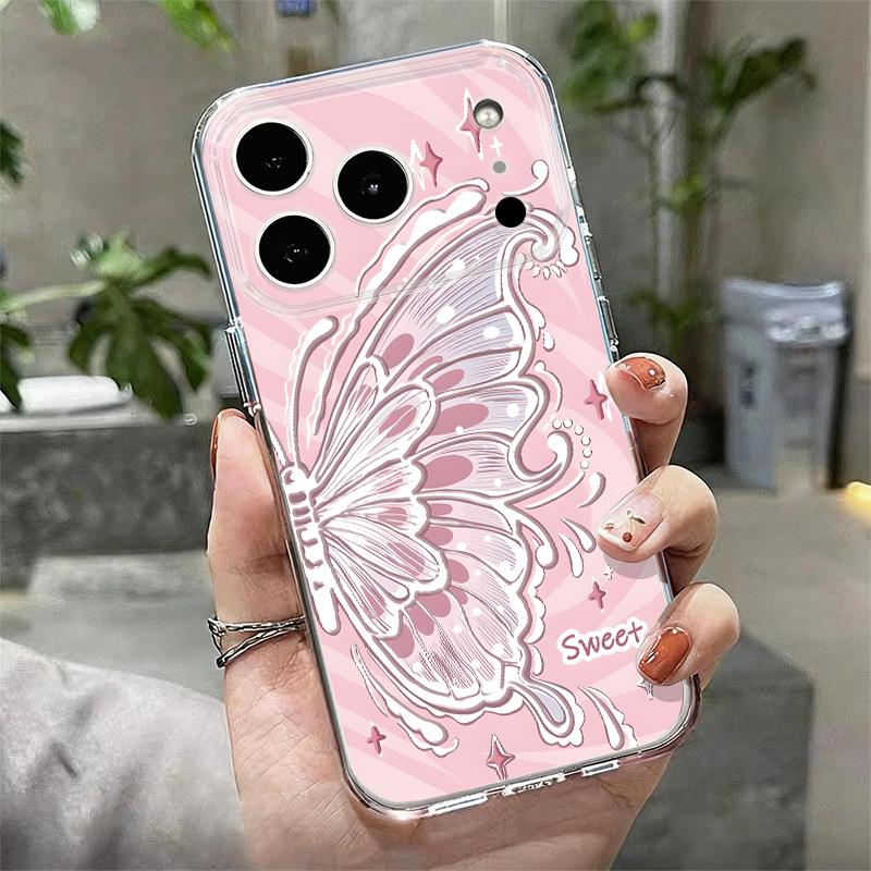 Pink Butterfly Pattern Clear Case For iPhone 17e 17 16 15 14 13 Pro Max 17 Pro 16e 12 11 Transparent Shockproof Soft Phone Cover iPhone 11
Pink Butterfly Pattern Clear Case For iPhone 17e 17 16 15 14 13 Pro Max 17 Pro 16e 12 11 Transparent Shockproof Soft Phone Cover iPhone 11