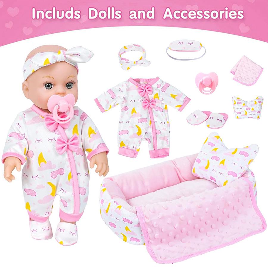 Комплект одежды и аксессуаров для реборн-куклы Butterfly Baby 12 дюймов - Мягкая комфортная игрушка 12-inch Doll + Clothes + Accessories Set
Комплект одежды и аксессуаров для реборн-куклы Butterfly Baby 12 дюймов - Мягкая комфортная игрушка 12-inch Doll + Clothes + Accessories Set